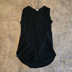 Black Long Lily White Dressy Blouse